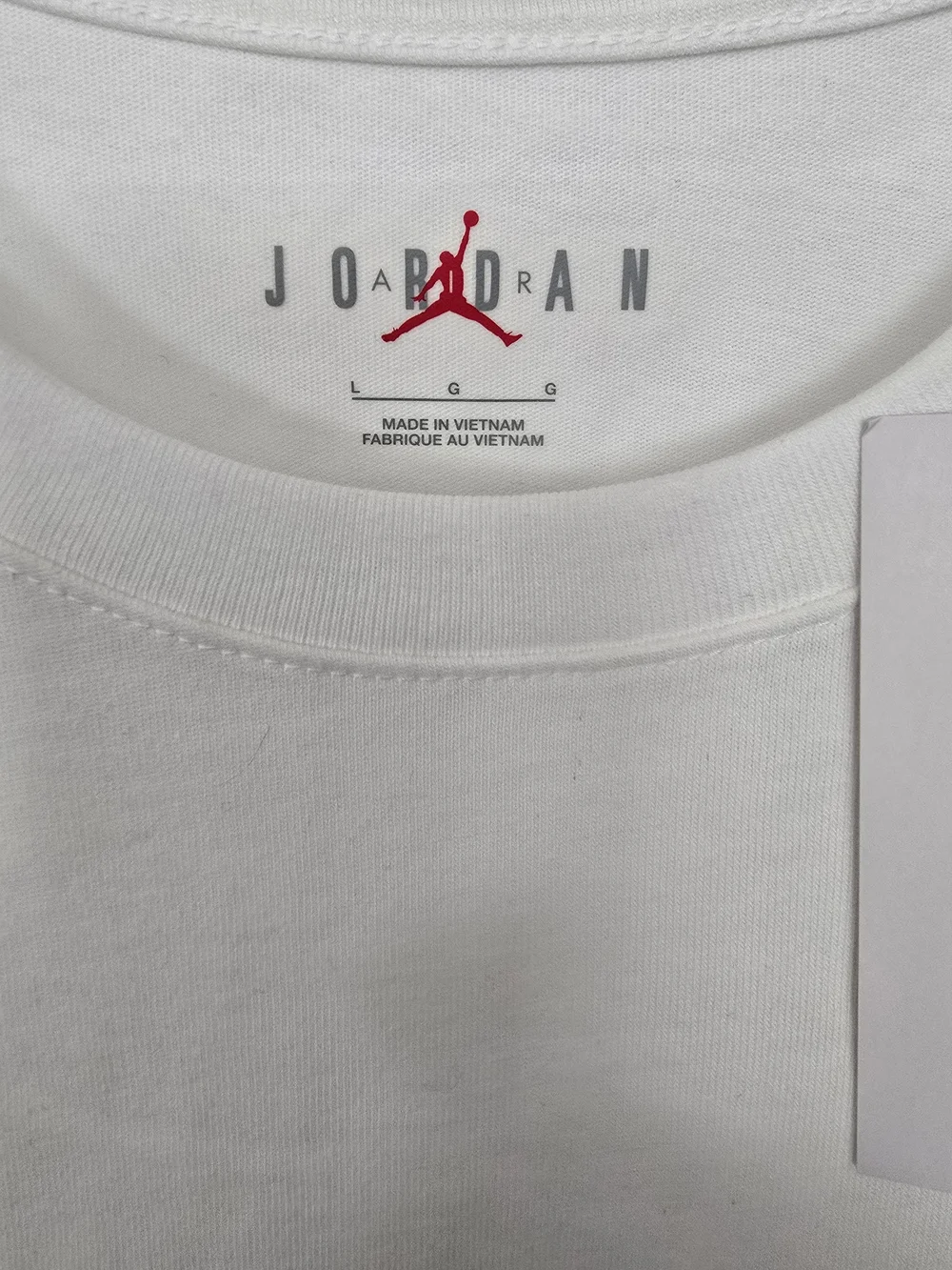 Nike Mens Jordan White Long Sleeve Shirt Jumpman Logo Brand New wTags Size Large